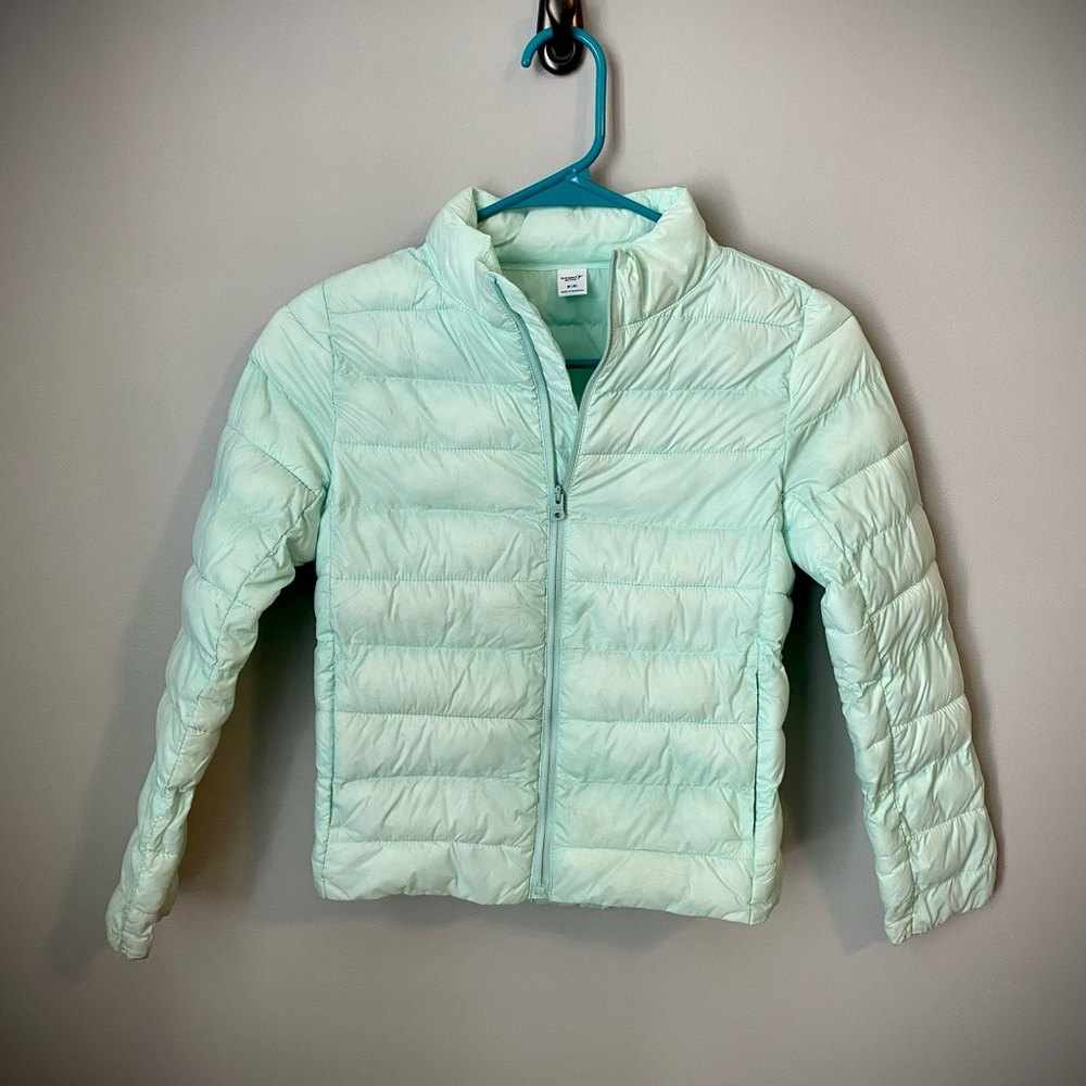 Girls M(8) Mint Old Navy Active Puffer Jacket